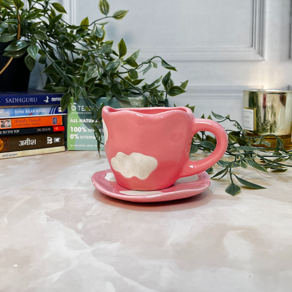 Sugarblush Skies Tea Cup with Saucer Set - Image 7